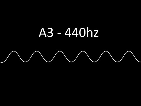 A3 note - 440hz - tuning and perfect pitch training