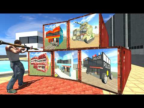 Franklin Found Mystery House Containers in Indian Bike Driving 3D