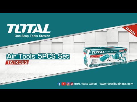 Набор пневмоинструмента TOTAL TATK053 (5 предметов)