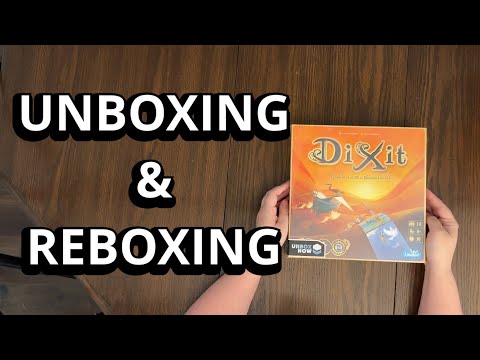 Dixit - Quick Look Unboxing & Reboxing with Assembly - What's in the box?