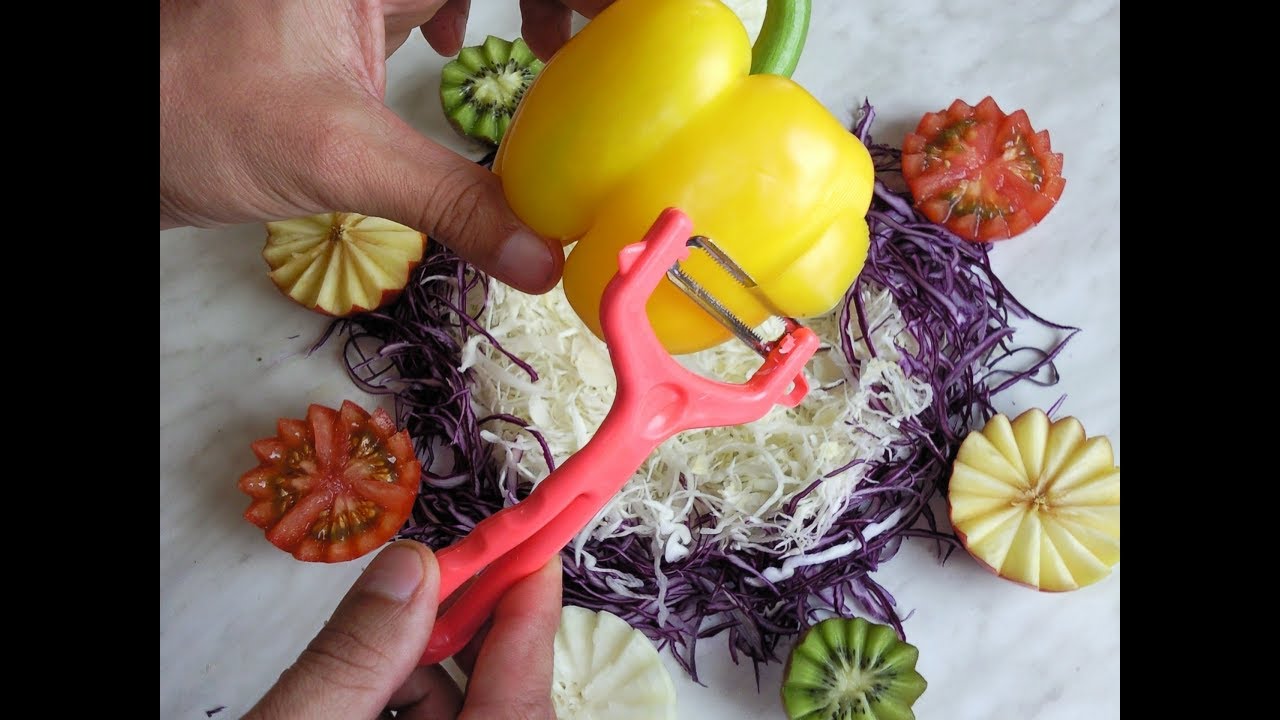 SUPER ZESTAW DO WARZYW. OBIERANIE, KROJENIE, SZATKOWANIE, DEKORACJE.