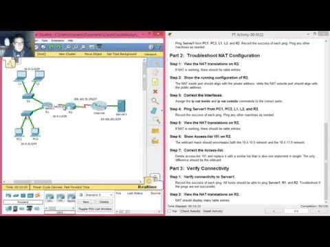 9.3.1.4 - 11.3.1.4 Packet Tracer - Verifying and Troubleshooting NAT Configurations