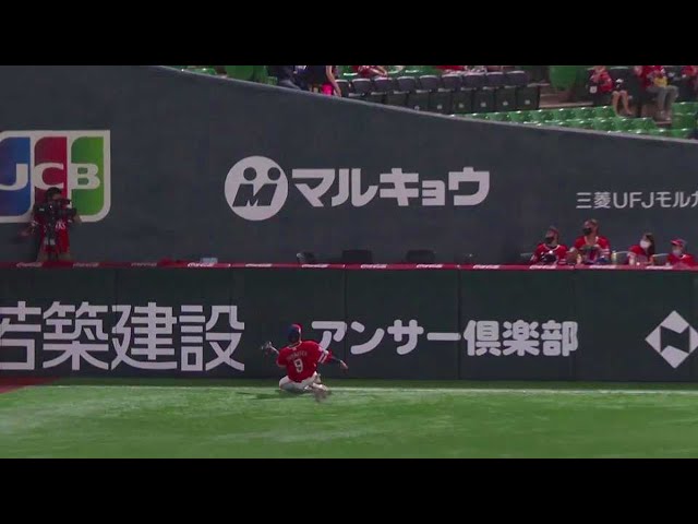 【3回表】ホークス・柳田がスライディングキャッチ!! 2021/7/10 H-B