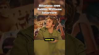 Hilarious Robbie Williams Interview From 1996 #robbiewilliams #betterman #funnyclips