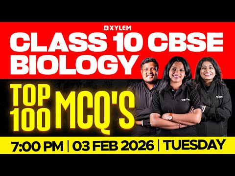 Class 10 CBSE Biology | Top 100 MCQ’s | Xylem Class 10 CBSE