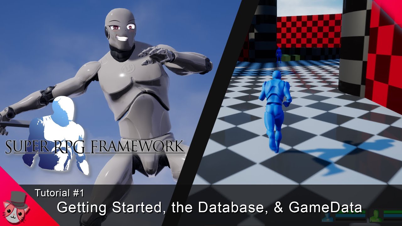 Super RPG Framework (UE4) Tutorial #1 - Getting Started, the Database, & GameData