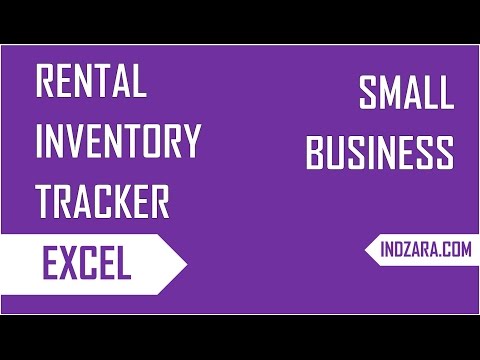 How to track inventory of rented Items  - Rental Inventory Tracker - Excel Template