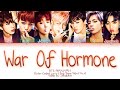 BTS War Of Hormone Lyrics (방탄소년단 호르몬전쟁 가사) (Color Coded Lyrics Eng/Rom/Han)