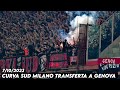 CURVA SUD MILANO TRANSFERTA A GENOVA || Genoa vs AC Milan 7/10/2023