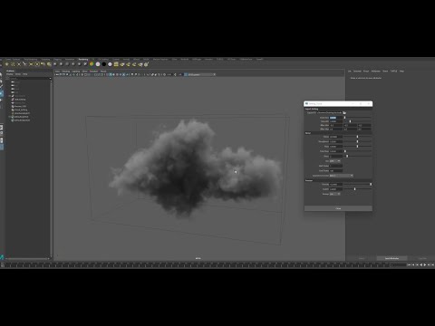 Maya: Easy create Cloud from object with VDB |#SHORTS