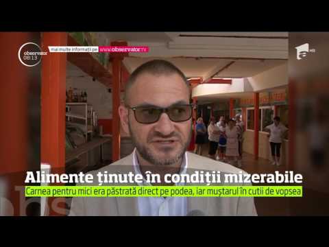 Carne cu muşte, alimente ţinute pe podea şi muştar păstrat în cutii de vopsea! Un control a sc