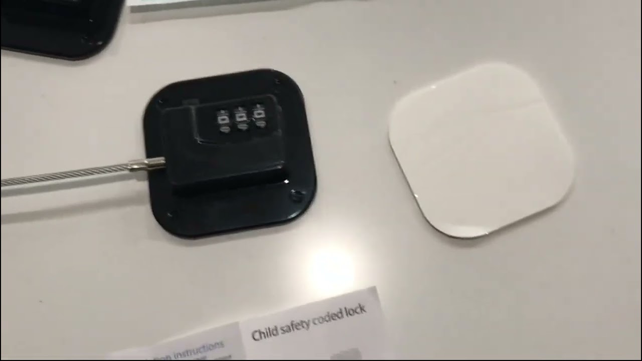 Review Refrigerator Lock Combination, NewBinn 2 Pack Child Safety Fridge Coded Lock, No Drilling Cab