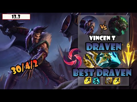 ENG SUB【Vincent Draven】S12 CN Best Draven Vs Twitch |  30 Kills