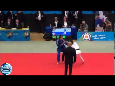 European Judo Cup Seniors London 2014  Final -48kg  JURA ANNE (BEL) - CLEMENT MELANIE (FRA)