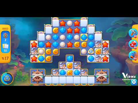 Fishdom. 8982 level no boosters and diamonds. 24 moves