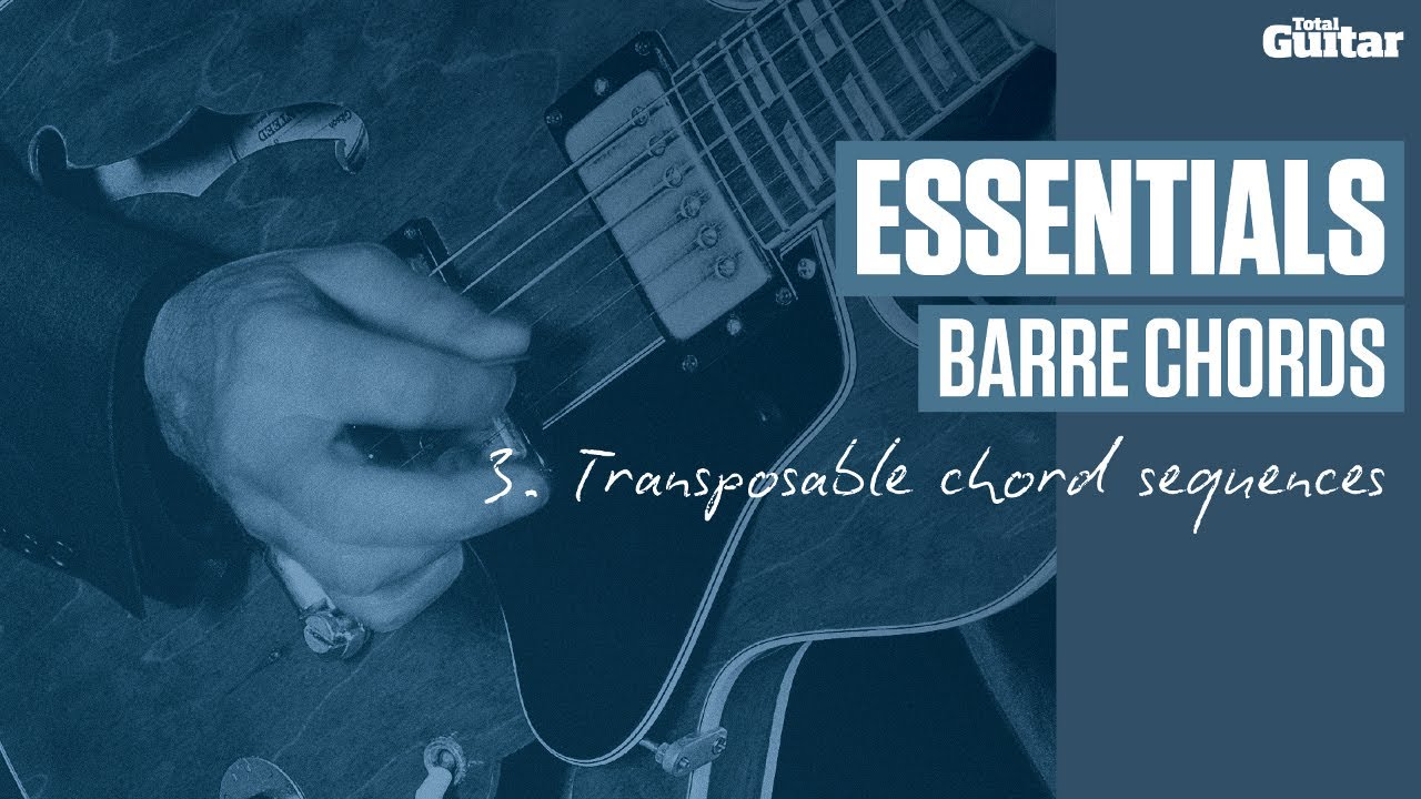 Essentials Lesson: Barre Chords -- Example 3 (TG221) - YouTube