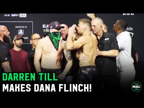 Darren Till makes Dana White flinch at Dricus Du Plessis Final Face Off