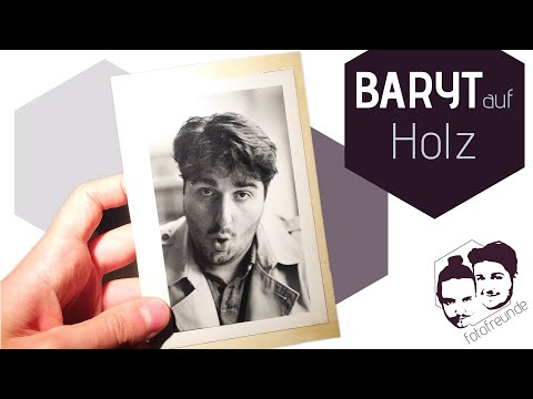 Barytpapier bändigen - Fotos mit Glutinleim auf Holz aufziehen