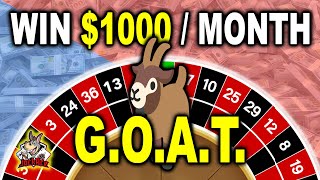 Make $1,000 a Month? The G.O.A.T. Roulette System