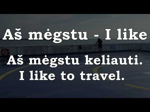 Aš mėgstu - I like. Lithuanian lesson 14.