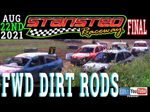 Stansted Raceway. FWD DIRT RODS. FINAL. 22nd August 2021. Stock car. Banger racing.