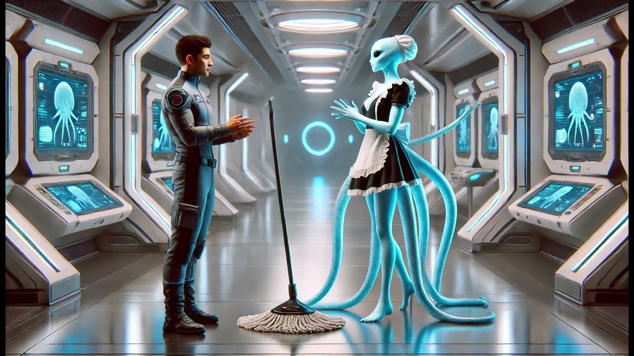 Alien Maid Requests Assistance from Human in Cleaning Duty | HFY | Sci-Fi Tale