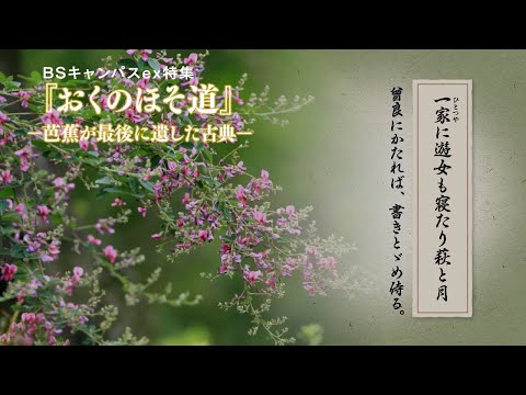 11/23(日) 21:00  BS231 『おくのほそ道』―芭蕉が最後に遺した古典― （放送大学番組PR　BSキャンパスex特集）
