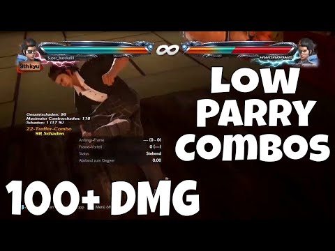 Hwoarang CRAZY Low Parry Combos Season 4 Tekken 7