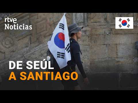 Acompañamos a un grupo de peregrinos de Corea del Sur que hacen el camino de Santiago | RTVE