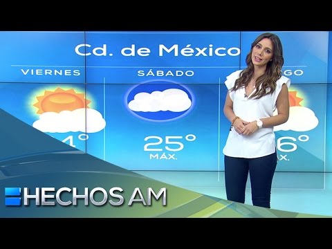Pronóstico del tiempo con Vaitiare Mateos (3). Viernes 24 de julio 2015