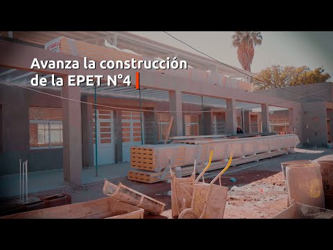 Avanza la construcción del nuevo edificio de la EPET N°4