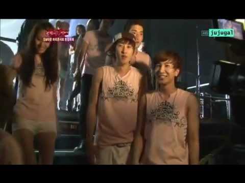 (MinStal) SHINee Minho f(x) Krystal Backstage smtown paris 2011