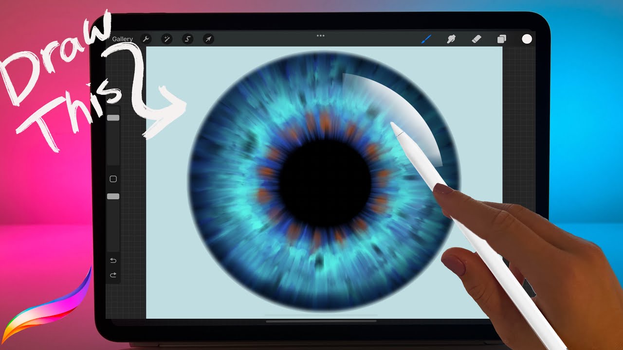 YOU CAN draw this Iris in 15 MINUTES  | Procreate tutorial for beginners