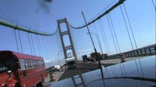 preview picture of video 'Driving Across Mackinac Bridge'