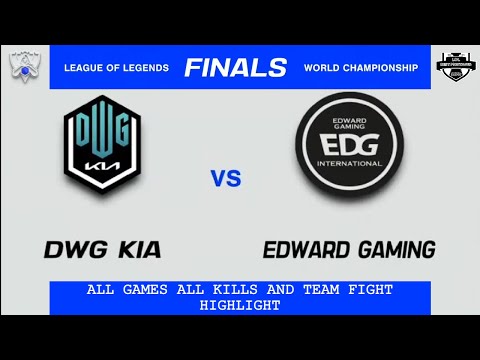 DK vs. EDG All Games Highlight (All Kills & Team Fight)|Worlds Finals 2021|DWG KIA vs Edward Gaming