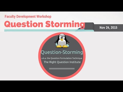 JIBC Faculty Development Workshop: Question Storming