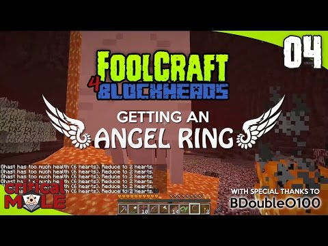 FoolCraft for BlockHeads #04: Angel Rings & Ghasts [Modded Minecraft | Tutorial]
