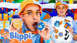 Blippi Decorates and Makes Cookies for his Holiday Party 🎄