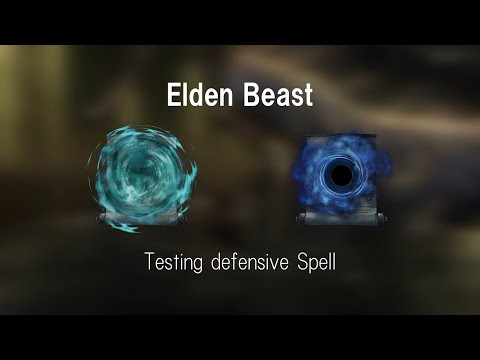 Elden Ring - Testing defensive magic to Elden Beast