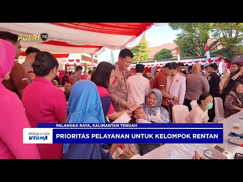 POLDA KALTENG GELAR PUNCAK BAKTI KESEHATAN SAMBUT HARI BHAYANGKARA KE-79