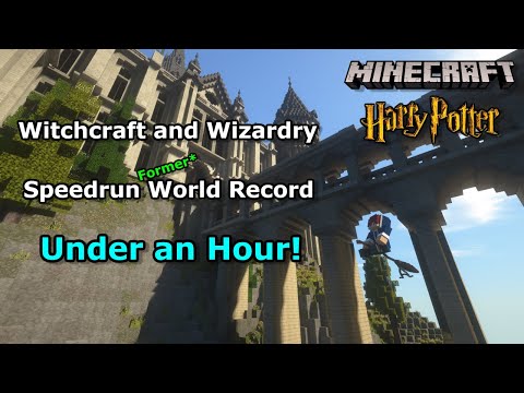 jr5000 - Minecraft Speedrun Witchcraft and Wizardry - First Ever Sub-Hour