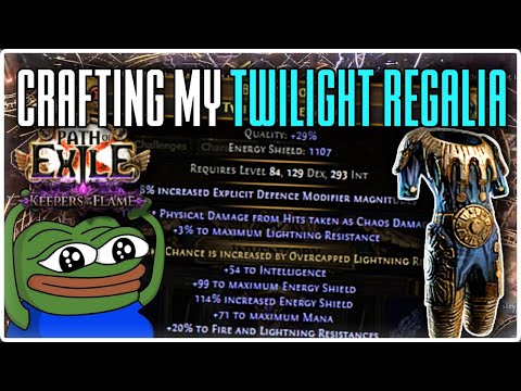 CRAFTING AN INSANE TWILIGHT REGALIA FOR MY RES/MANA STACKER - Path of Exile 3.27