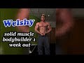 Young gay bodybuilder 1 week from show! recorded 9th April