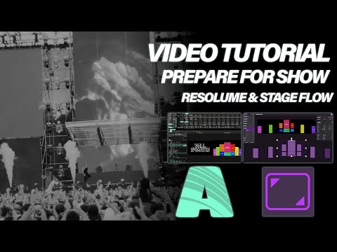 VJ TUTORIAL - PREPARE FOR SHOW - RESOLUME 7 & STAGEFLOW (@Nameless2023)