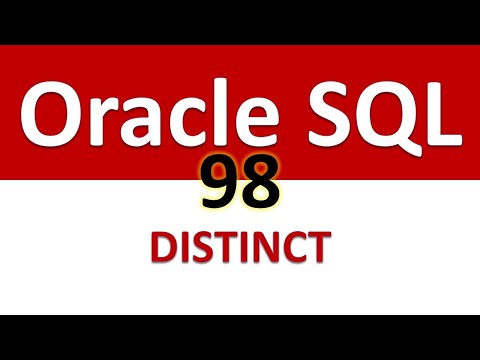 Oracle SQL Developer Tutorial For Beginners  98   DISTINCT   Avoiding Duplicates in the Results
