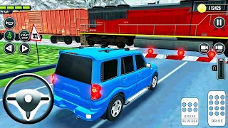 Driving Academy India 3D #2 - Car Driver Parking Blue Jeep and Trains - Android GamePlay