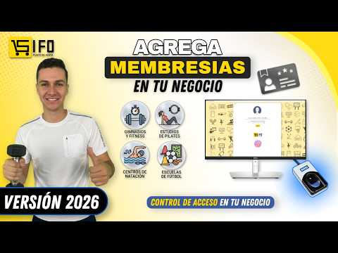 🏋️💳 VENDE MEMBRESÍAS y Controla ACCESOS 🫆 en tu Negocio con SIFO Punto de Venta