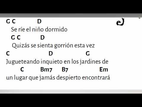 Plegaria para un niño dormido  - Luis Alberto Spinetta - Cifrado Americano - acordes y partitura