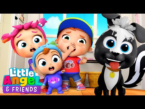 Smelly Skunk Song | Little Angel And Friends Kid Songs