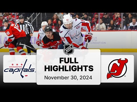 NHL Highlights | Capitals vs. Devils - November 30, 2024